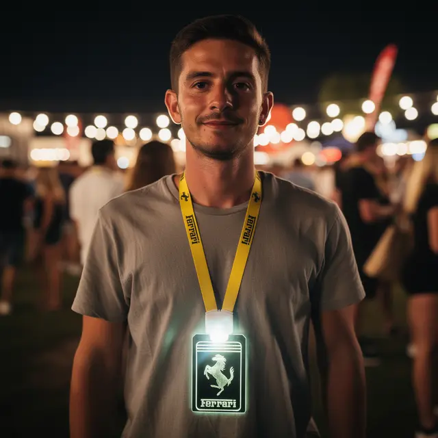 Custom LED ID Lanyards view 3