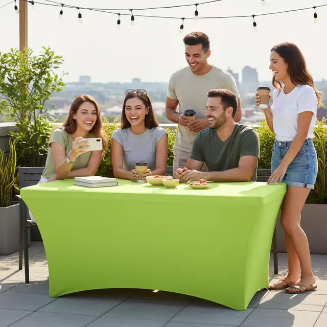 Blank Rectangle Table Covers view 2