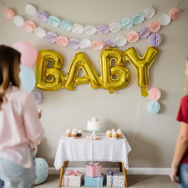 "Baby" Letter Balloon view 2