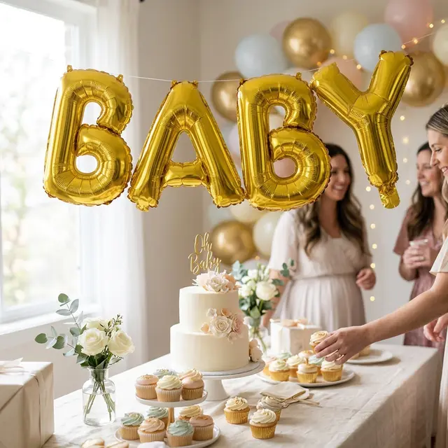 "Baby" Letter Balloon view 3