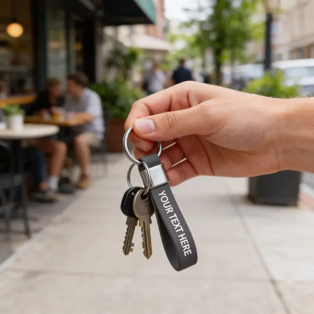 Custom Printed Silicone Keychains view 2