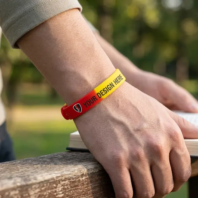 Custom Printed Silicone Adjustable Wristbands view 4