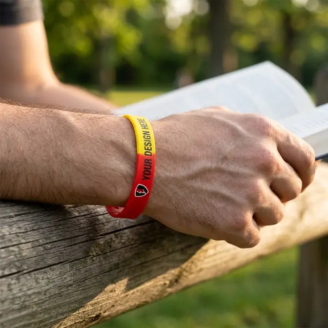 Custom Printed Silicone Adjustable Wristbands view 5