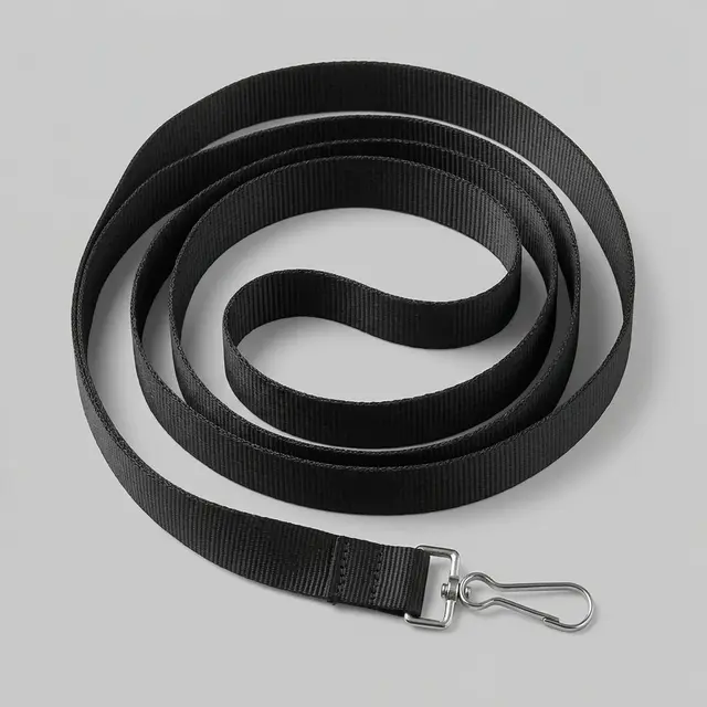 Blank Nylon Lanyard with Silver Hook – Pack of 100 view 2