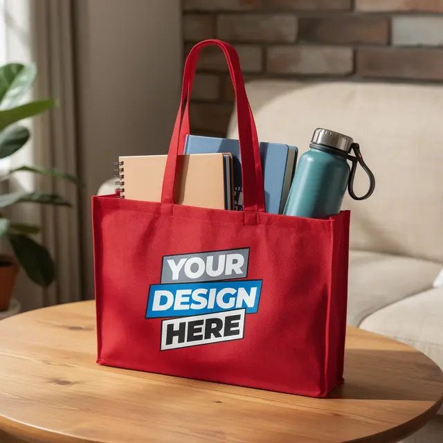 Water-Resistant Medium Shopper Tote Bags view 3