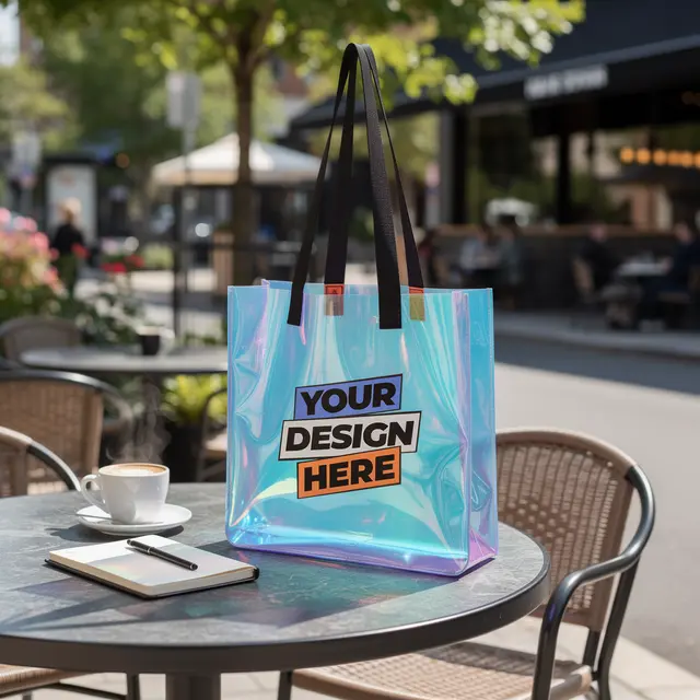 Holographic PVC Tote Bag view 4