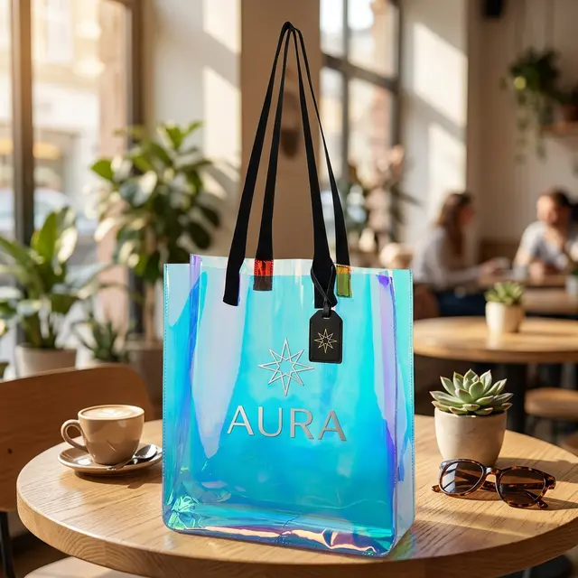 Holographic PVC Tote Bag view 6