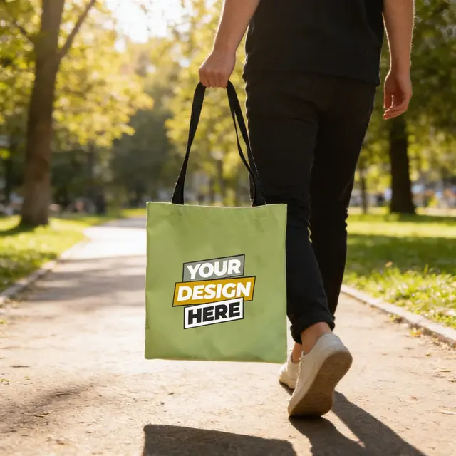 Sublimated Double-Sided Heavy Tote Bags view 2