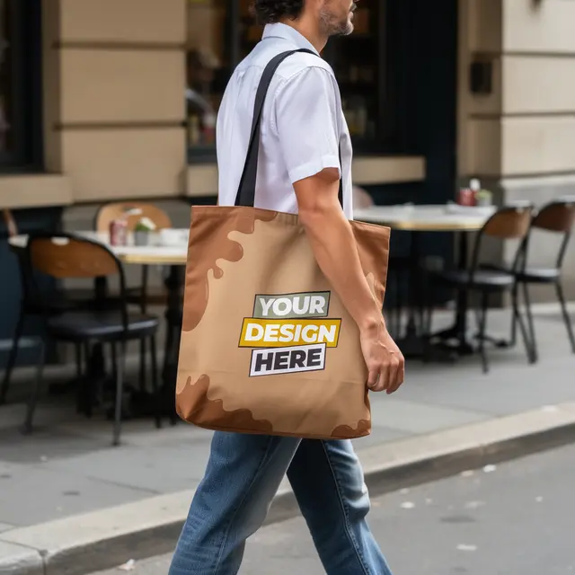 Memento Sublimated Tote Bags view 3