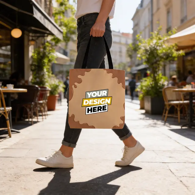Memento Sublimated Tote Bags view 5