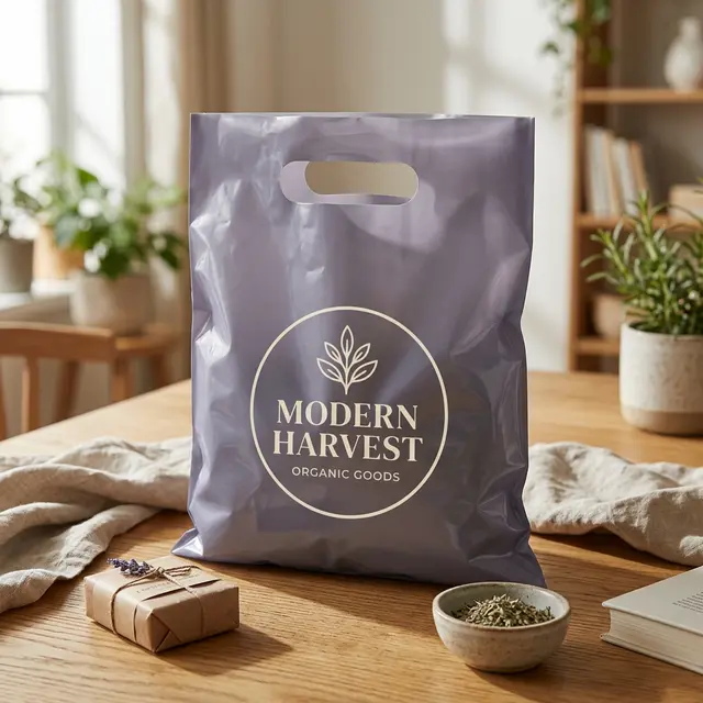 Die Cut Plastic Bags view 7