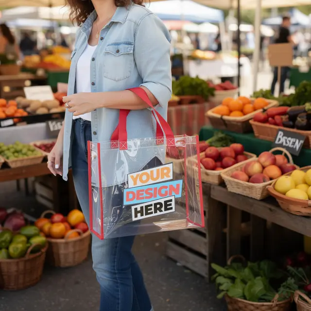 Economy Clear Tote Bag view 2