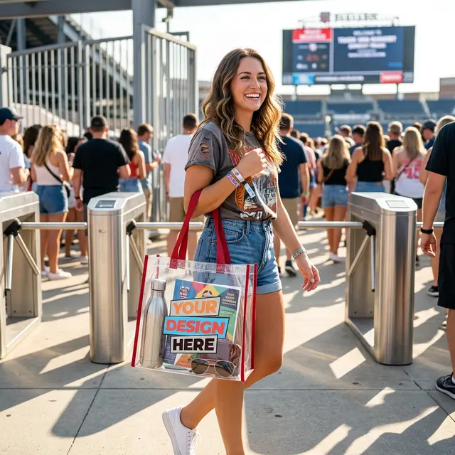 Economy Clear Tote Bag view 3