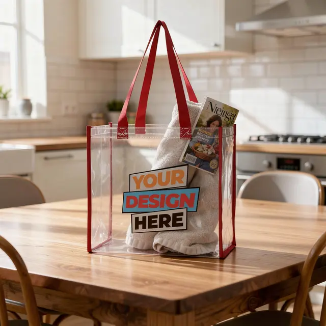 Economy Clear Tote Bag view 4