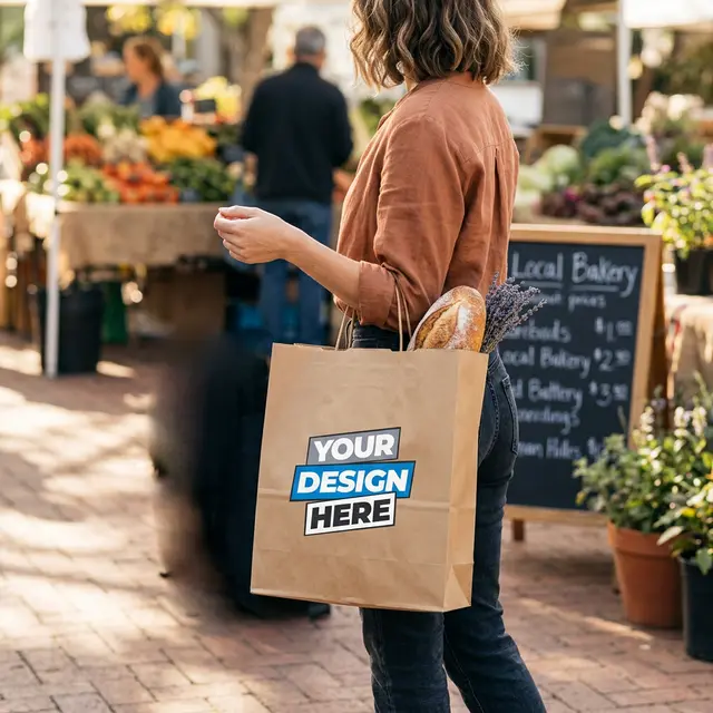 Paper Shopping Bags with Twisted Handle view 9