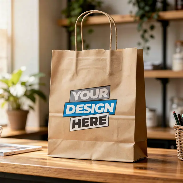 Paper Shopping Bags with Twisted Handle view 11