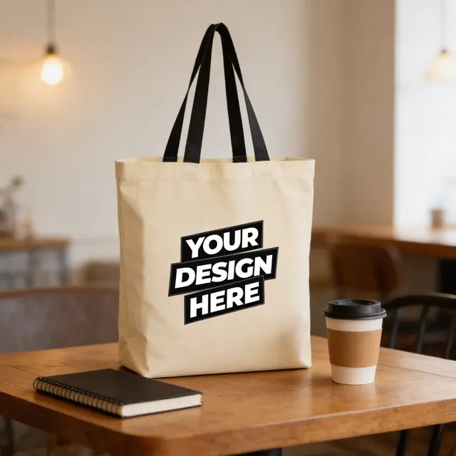 Cotton Tote Bags (Natural) view 6