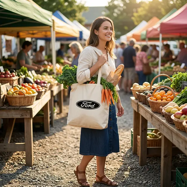 Heavy Canvas Tote Bags (Natural) view 9