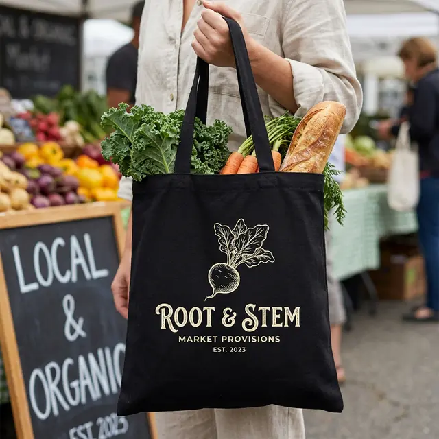 Economy Colored Cotton Shopping Bags view 4