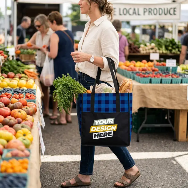Northwoods Laminated Tote Bags view 5