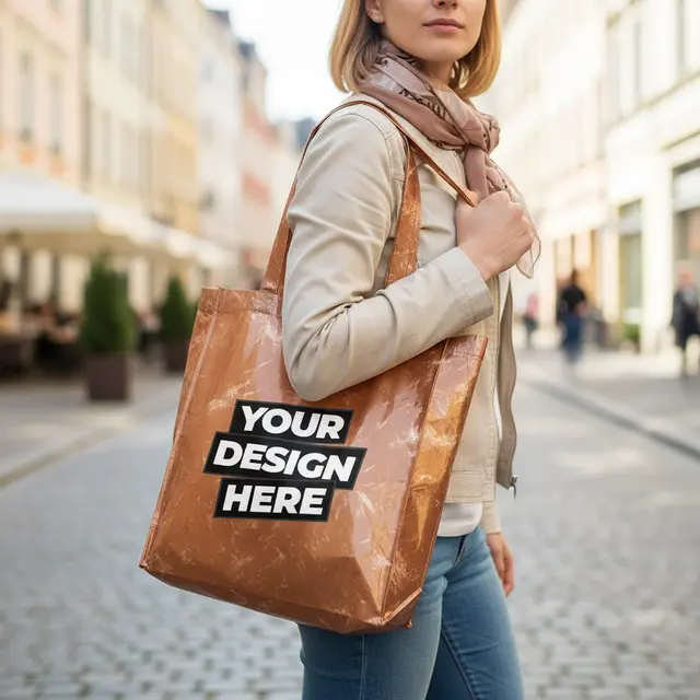 Laminated Tote Bags view 3