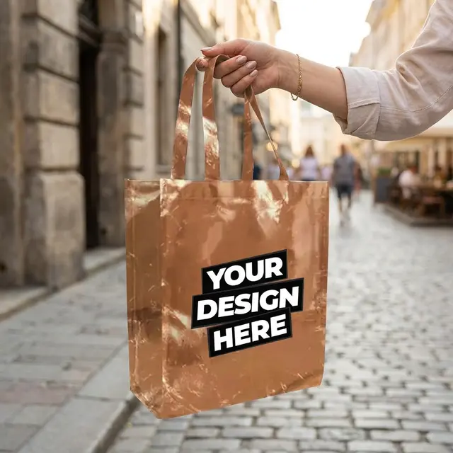 Laminated Tote Bags view 5