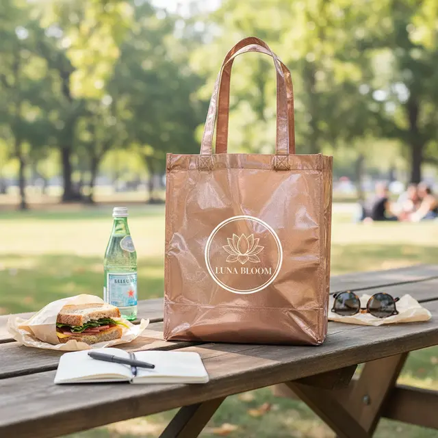 Laminated Tote Bags view 6