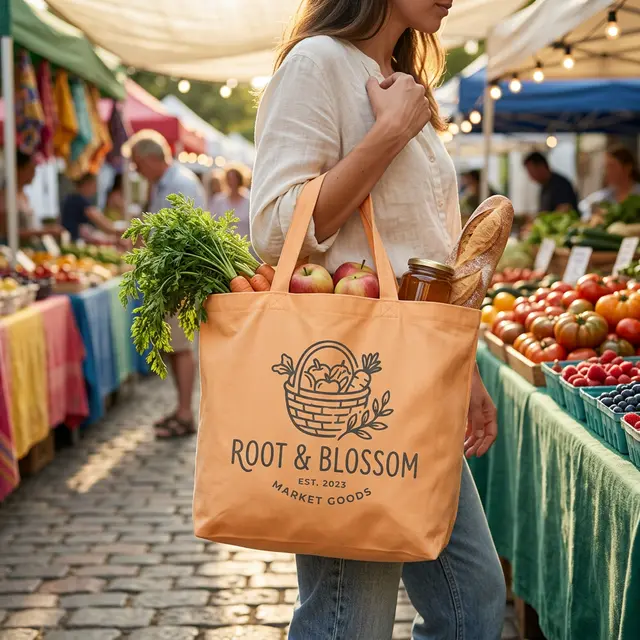 Large Budget Shopper Tote Bags view 4