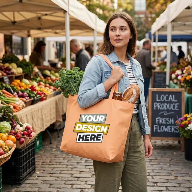 Large Budget Shopper Tote Bags view 6