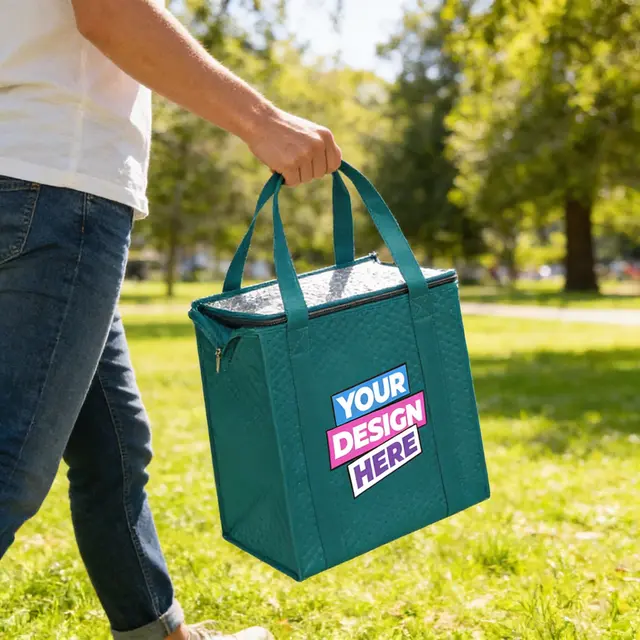 Dimple Insulated Cooler Tote Bags view 3