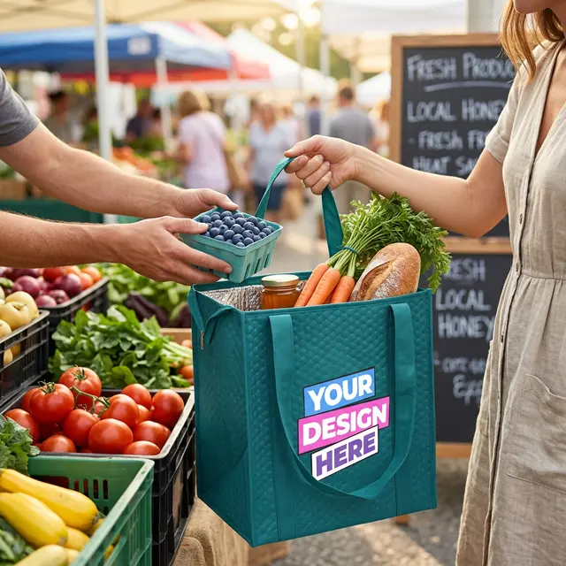Dimple Insulated Cooler Tote Bags view 4