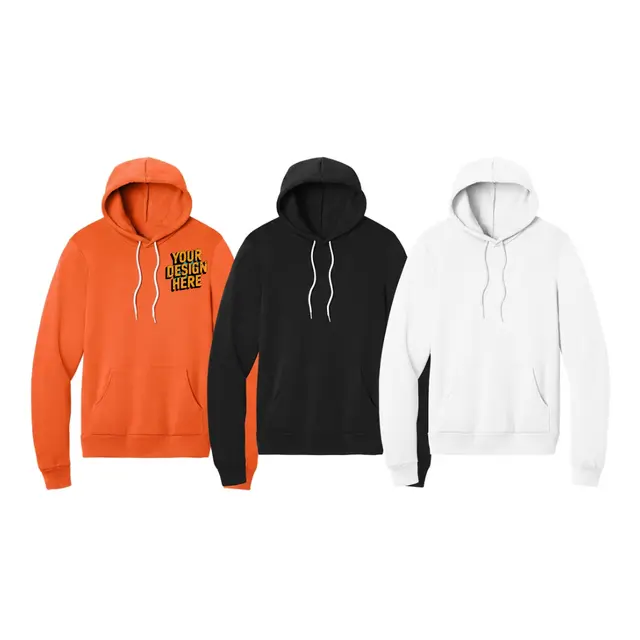 Bella + Canvas Unisex Sponge Fleece Pullover Hoodie view 5