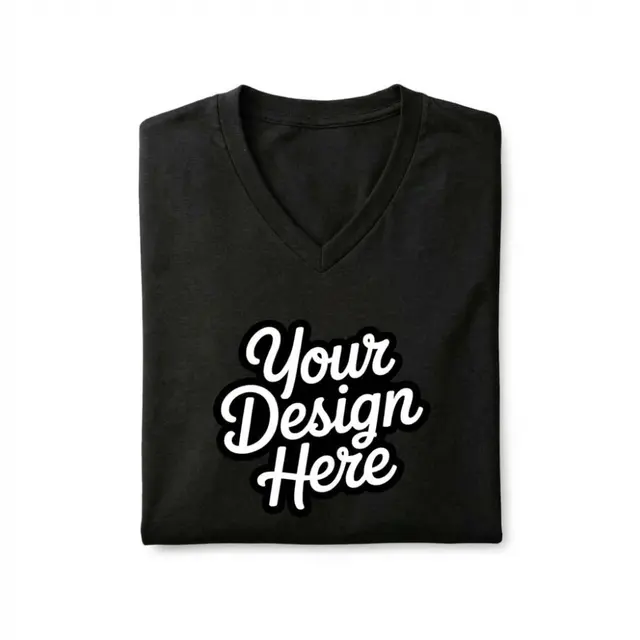 Bella + Canvas Unisex CVC Jersey V-Neck T-Shirt view 4