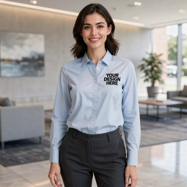 Brooks Brothers Women's Wrinkle-Free Stretch Pinpoint Shirt view 2