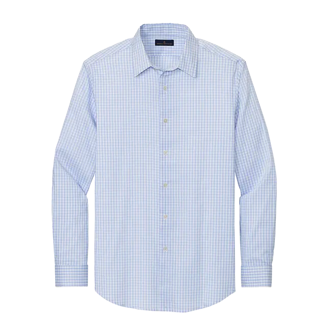 Newport Blue-Pearl Pink Fine Check