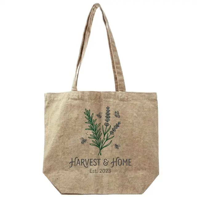 Bottom Gusset Color Cotton Tote Bags view 4