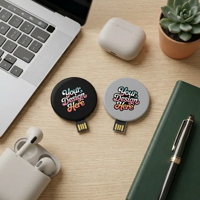 Custom Circle USB view 3