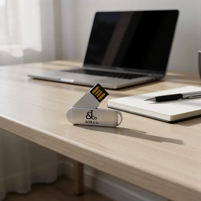 Custom Metal Swivel USB view 2