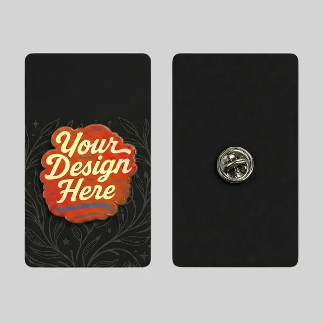 Hard Enamel Pins With Backing Card view 1