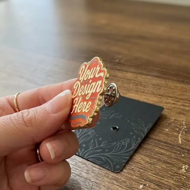 Hard Enamel Pins With Backing Card view 5