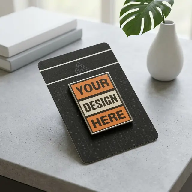 Offset Printing Pins With Backing Card view 5