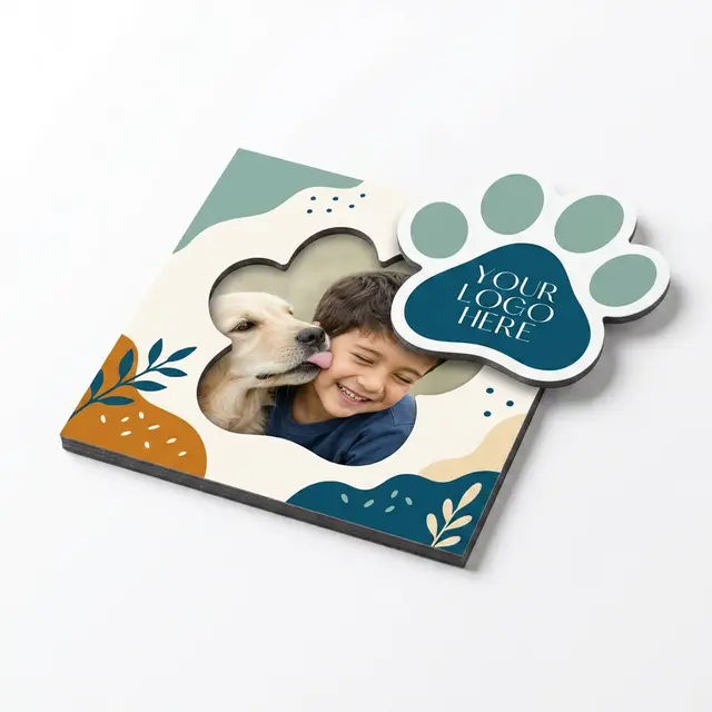 Paw Print Punch Out Picture Frame Magnet view 3