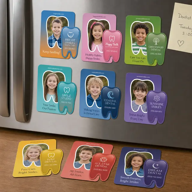 Tooth Punch Out Picture Frame Magnet view 2