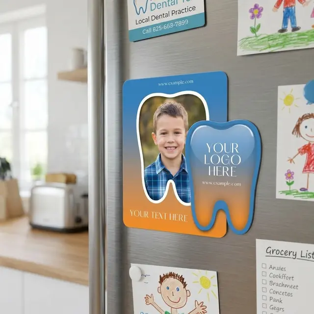 Tooth Punch Out Picture Frame Magnet view 4