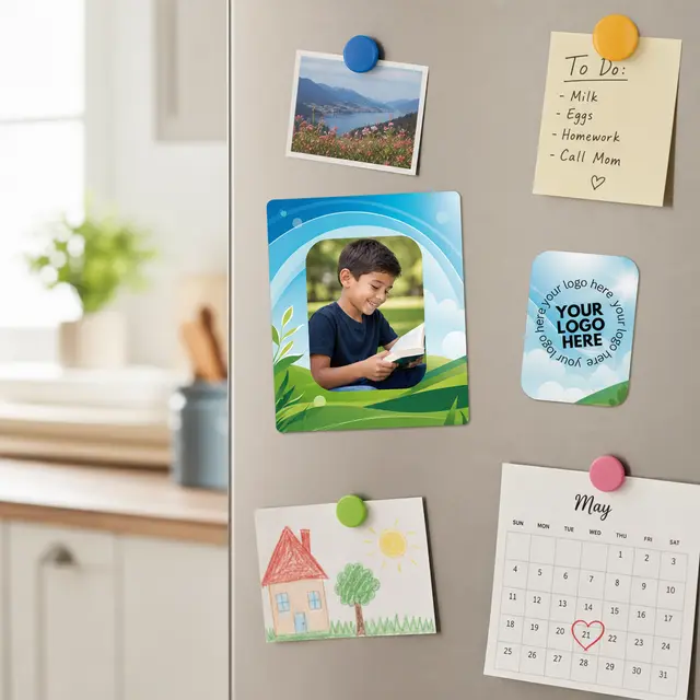 Rectangle Punch Out Picture Frame Magnet view 3