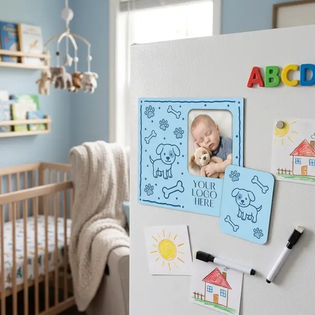 Rectangle Punch Out Picture Frame Magnet view 4