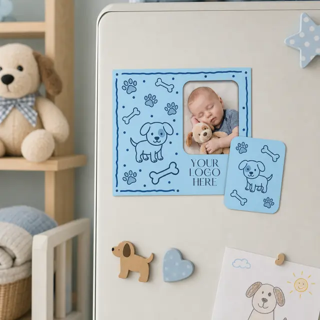 Rectangle Punch Out Picture Frame Magnet view 7
