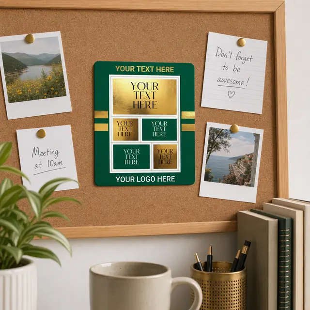 Picture Frame w/ BC & 4 Message Magnets view 2