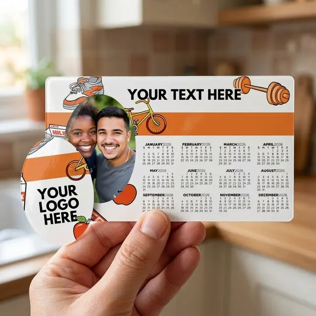 Picture Frame Magnet w/ Oval Punch Out view 2