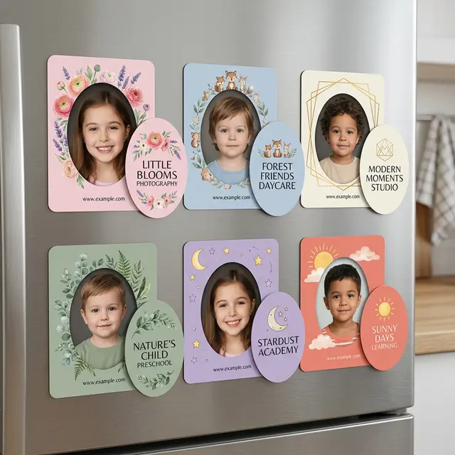 Oval Punch Out Picture Frame Magnets view 5